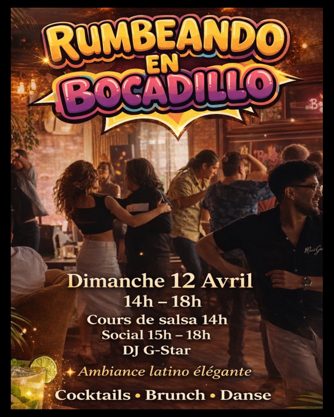Rumbeando en Bocadillo Dimanche latino Salsa cours