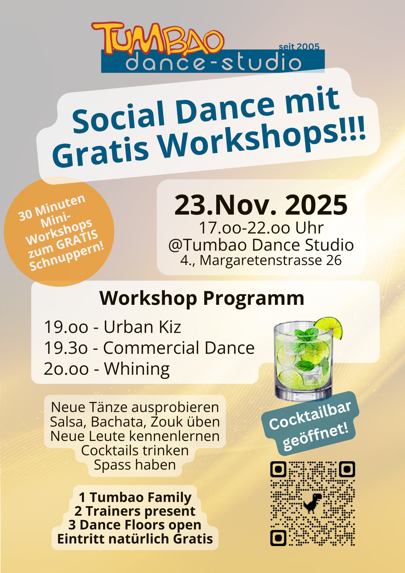 Social Dance mit GRATIS Workshops!