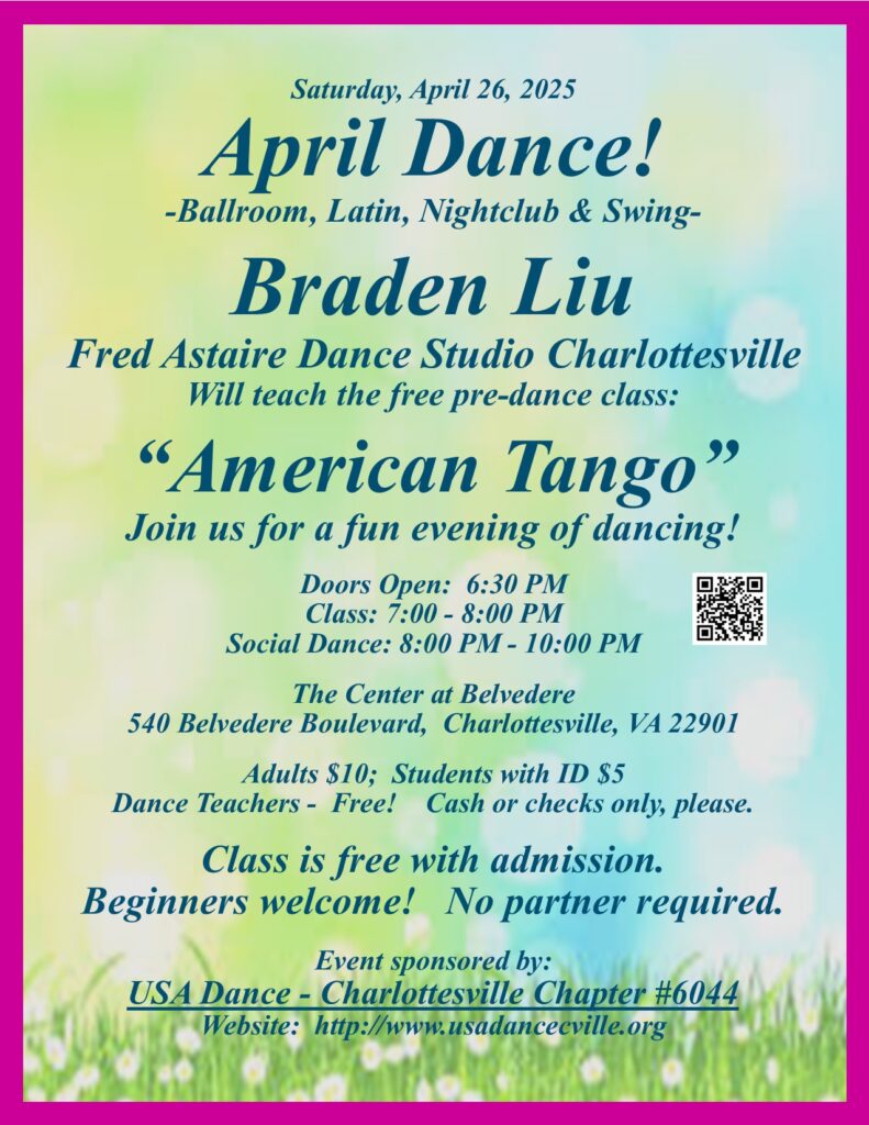 April 2025 Dance and Tango Class - USA Dance Charlottesville