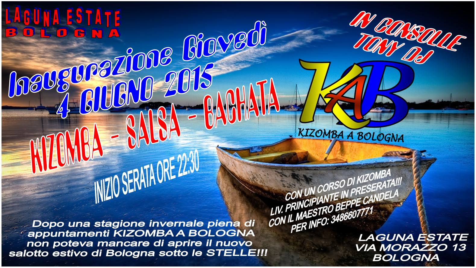 INNAUGURAZIONE LAGUNA ESTATE -- KIZOMBA A BOLOGNA