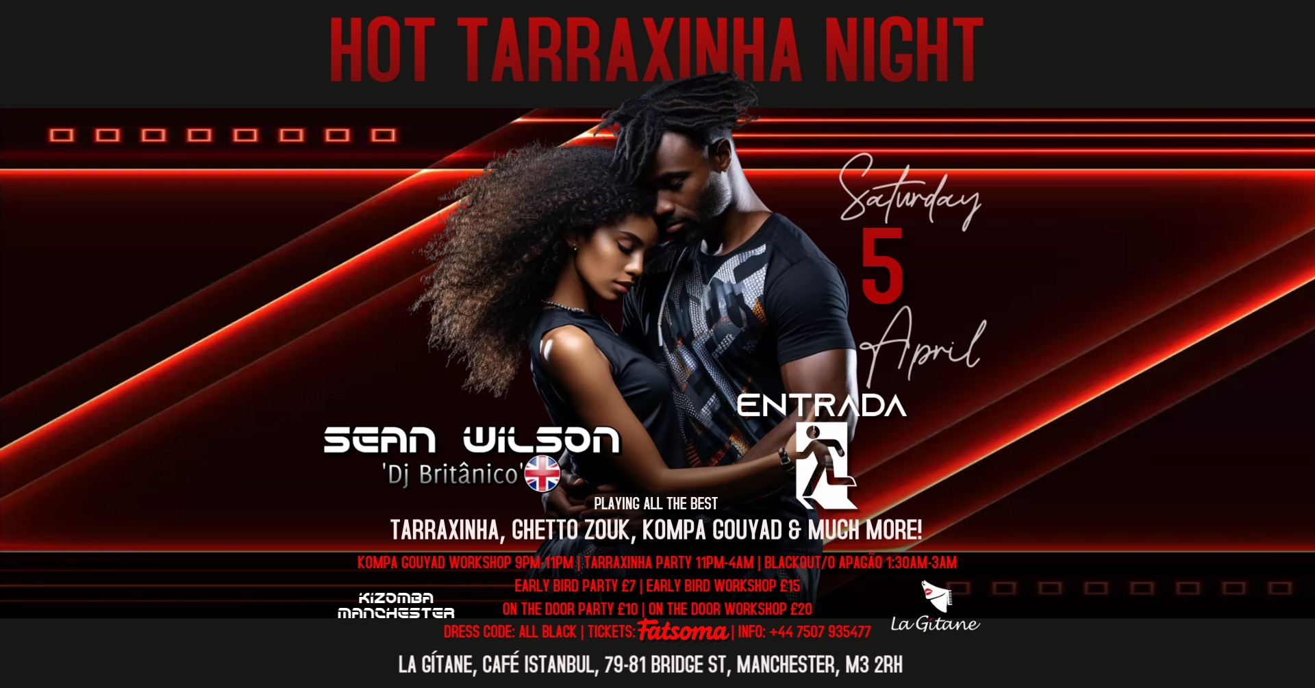 Hot TARRAXINHA Night Kompa Gouyad workshop & party with Sean Wilson & Dj Entrada at La GΓtane