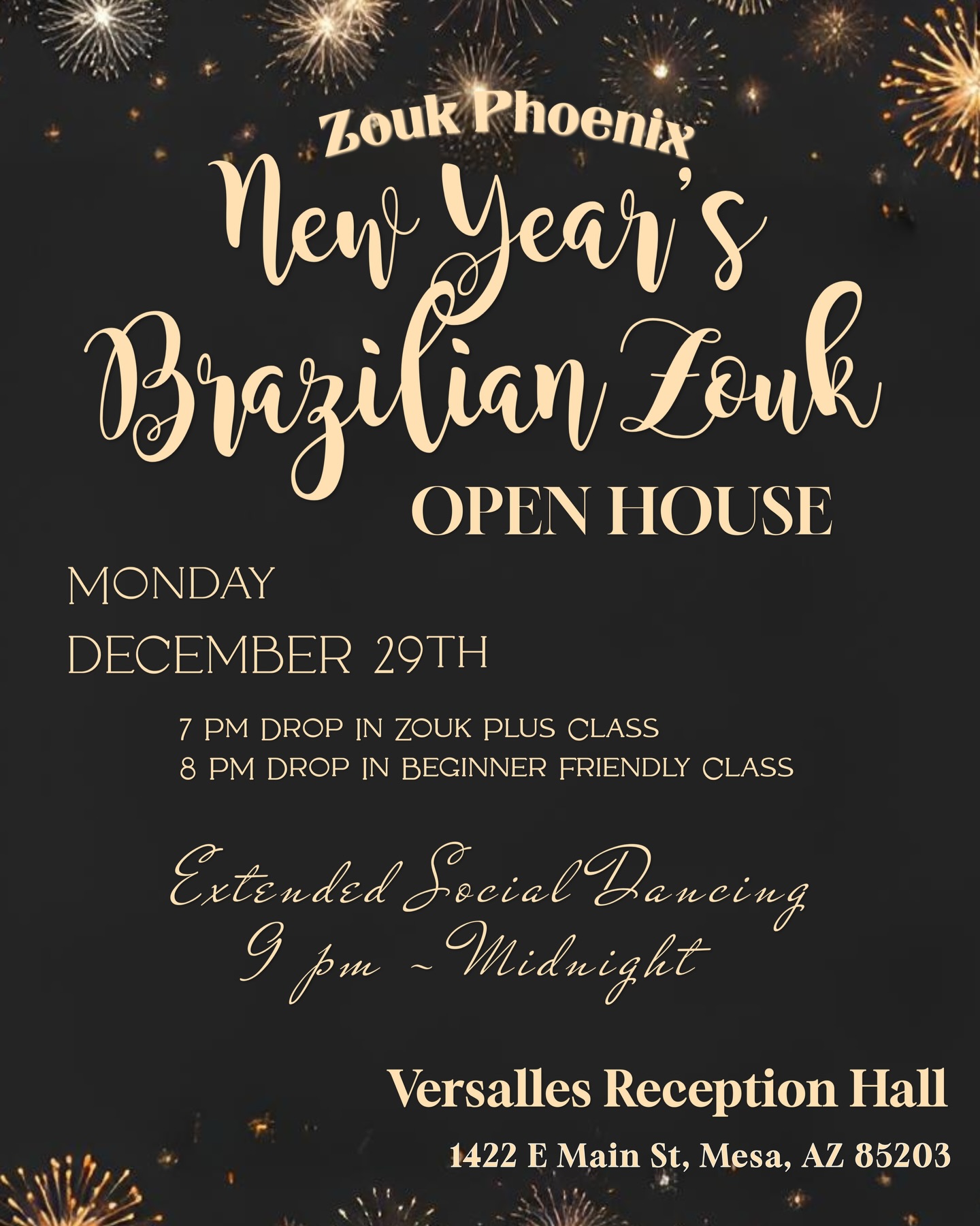 Pre New Years Zouk Open House!