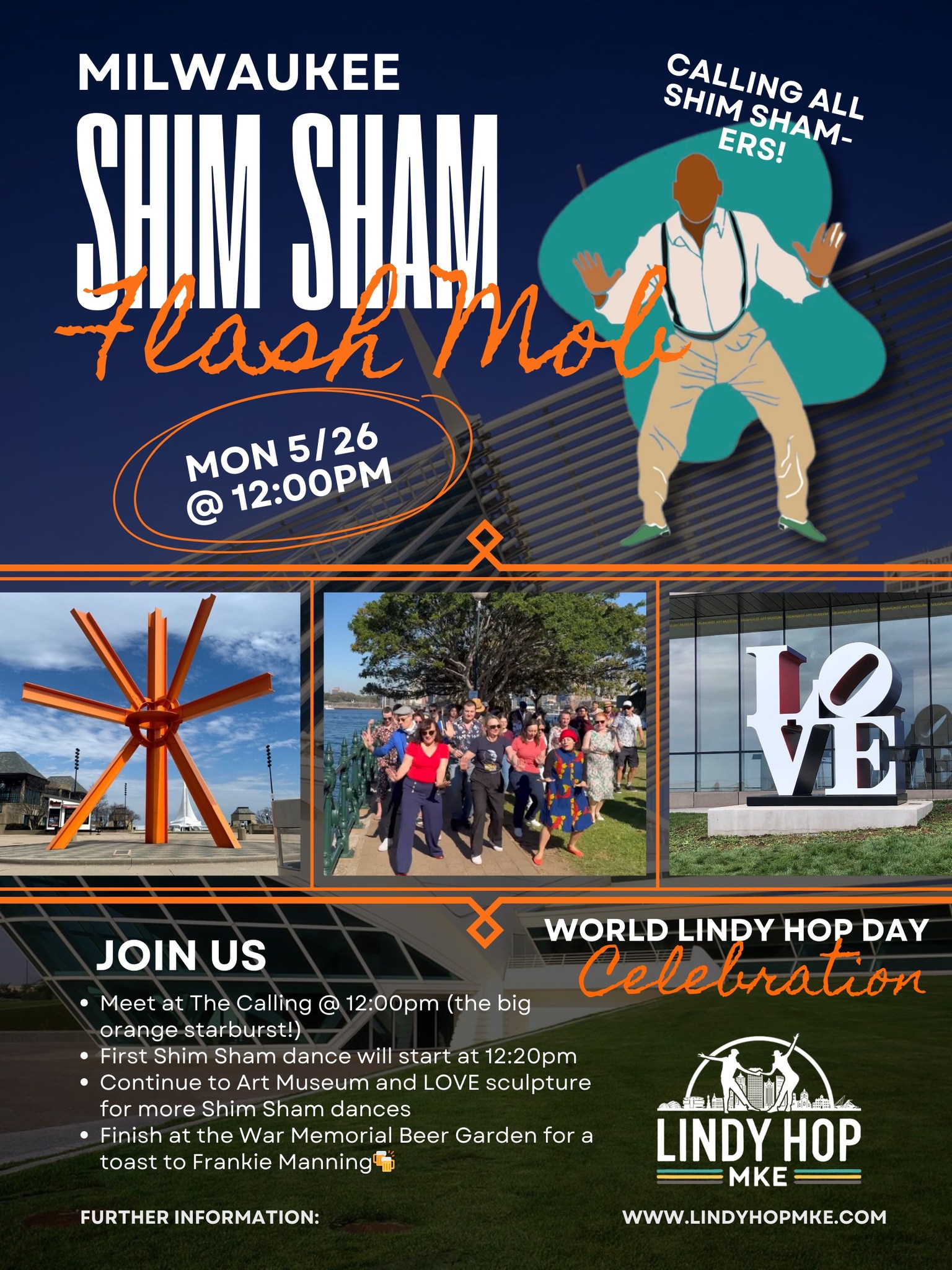 Milwaukee Shim Sham Flash Mob - World Lindy Hop Day