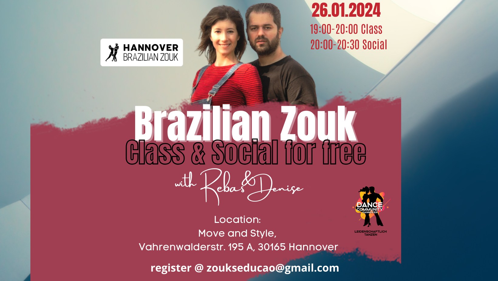 Brazilian Zouk Class & Social for free