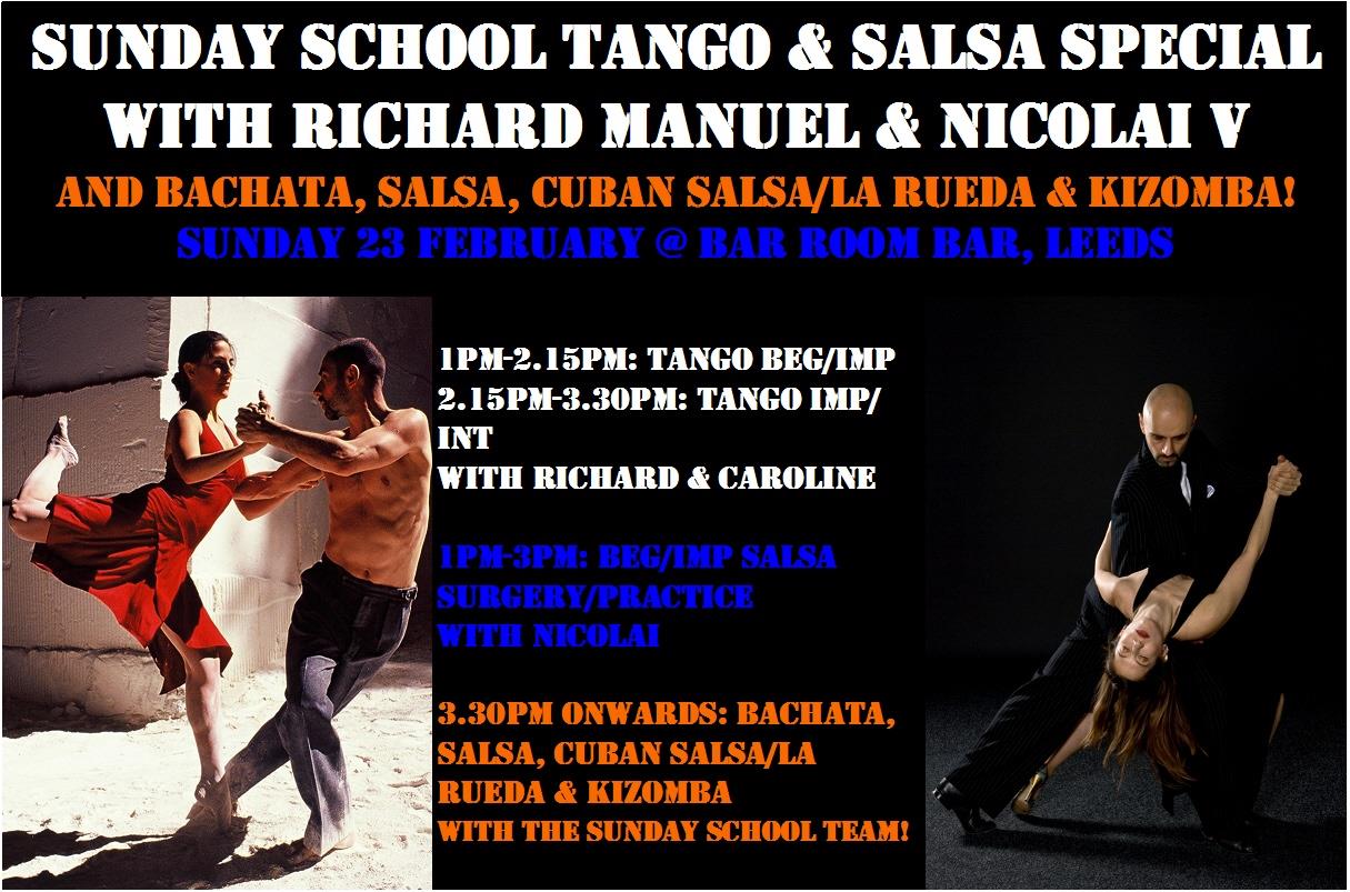 ISalsa Sunday School with Richard Manuel & Nicolai V! 23 February 2014 @ Bar Room Bar, Leeds