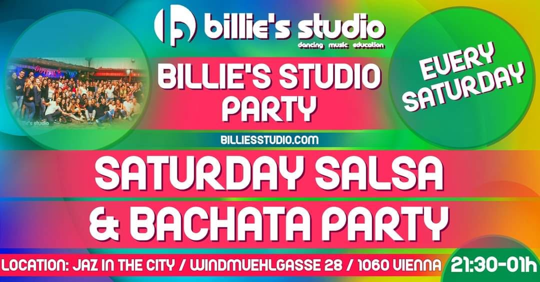 SATURDAY SALSA & BACHATA PARTY by Billie's Studio