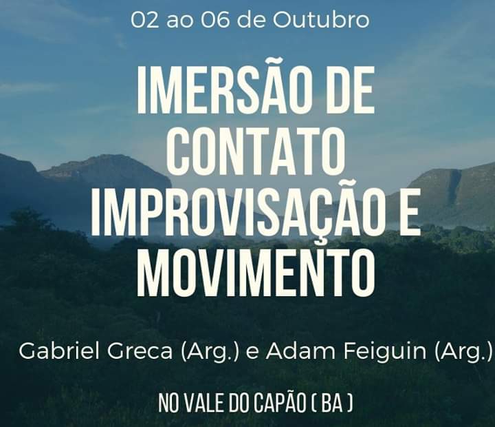 Imersão de contato improvisação e movimento no Vale do Capão