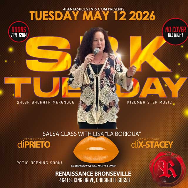 SBK Salsa Tuesdays @ Renaissance Bronzeville Featuring a FREE Salsa Class!