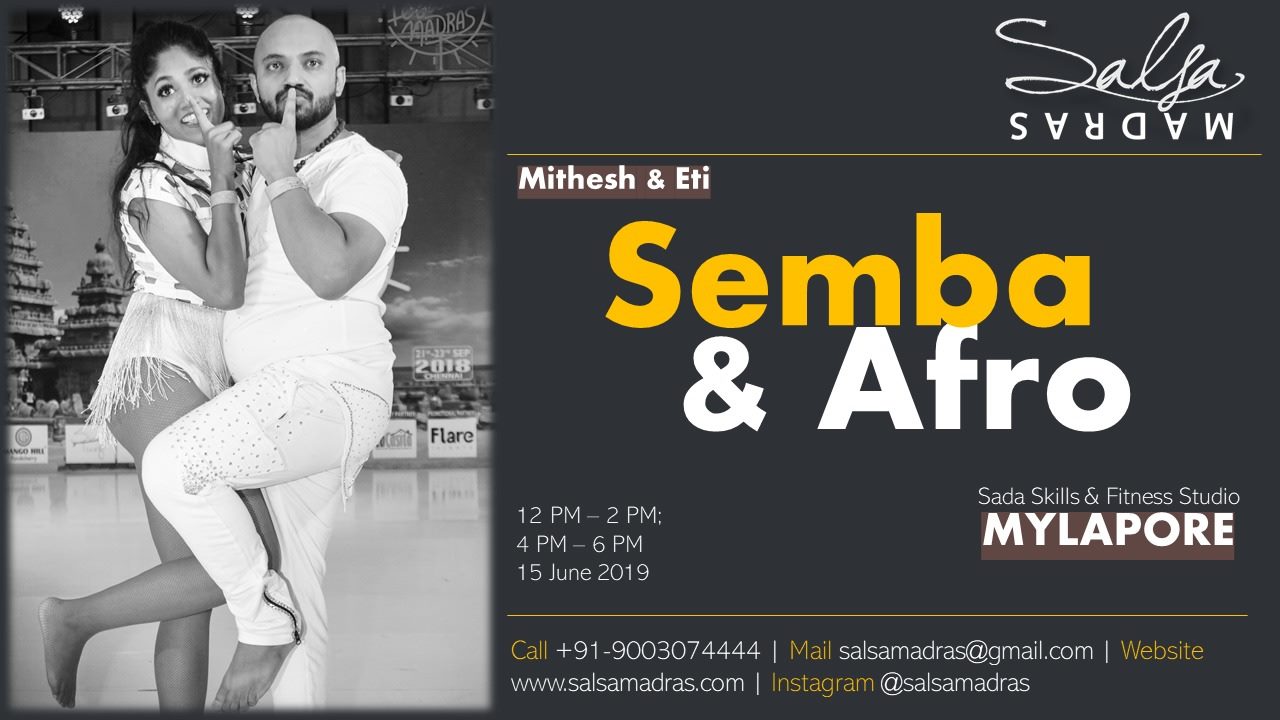 Semba & Afro House With Mithesh & Etishree (Alma Bailando)