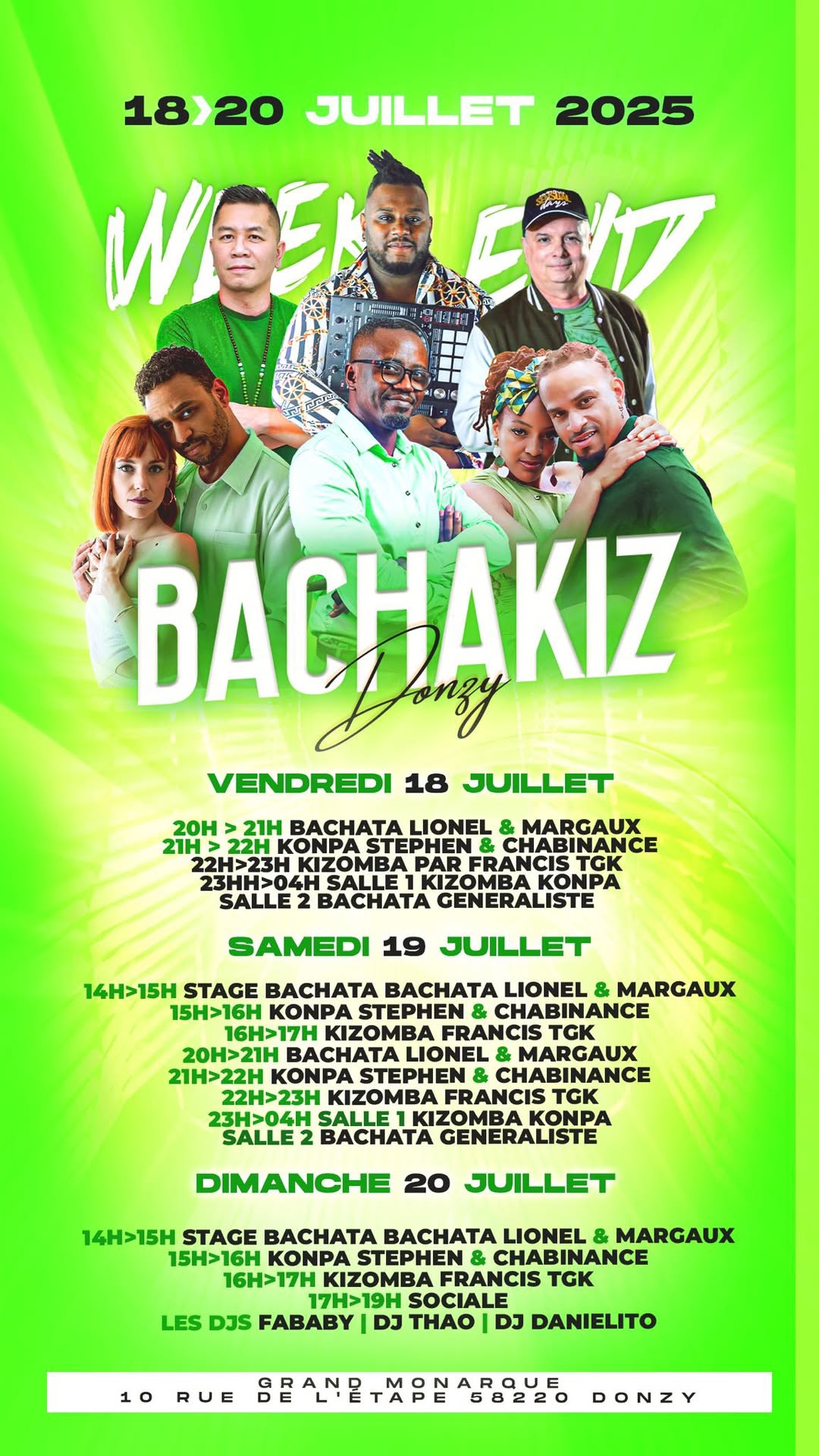 Week-end spécial Batchata Kiz konpas Donzy