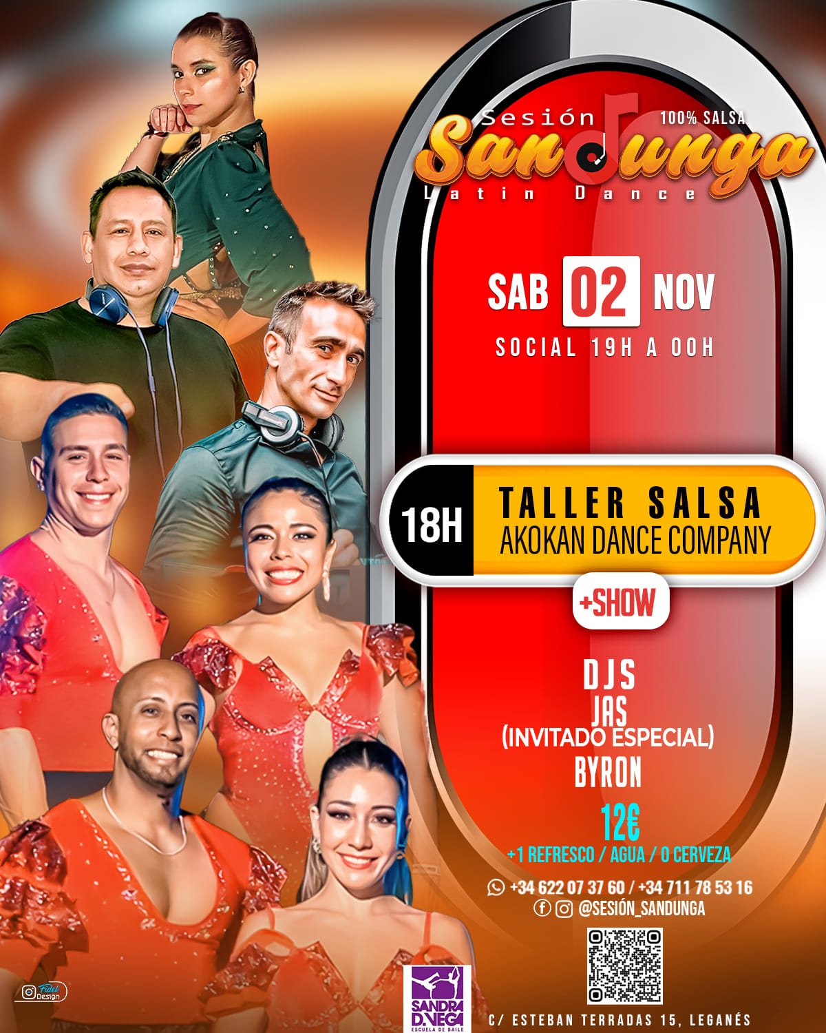 Sesión Sandunga Latín Dance Madrid 2 De Noviembre