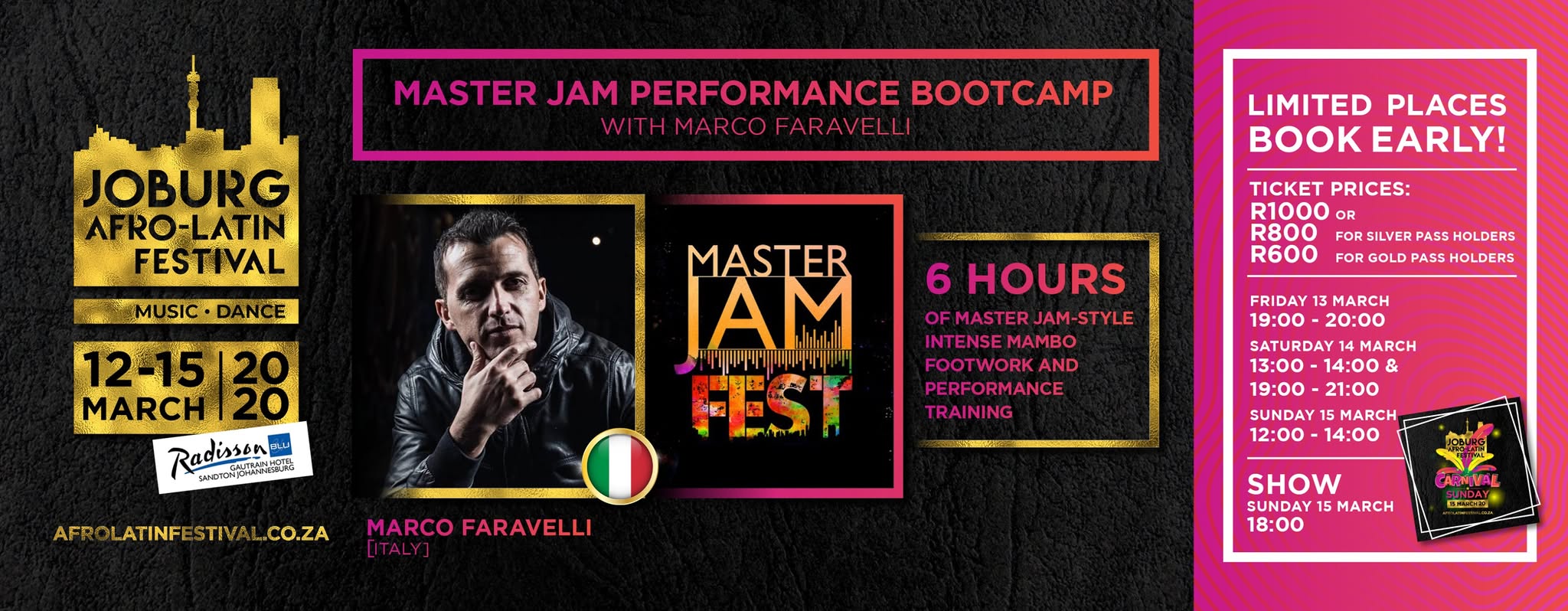 Master Jam Mambo Show Bootcamp with Marco Faravelli jalf2020