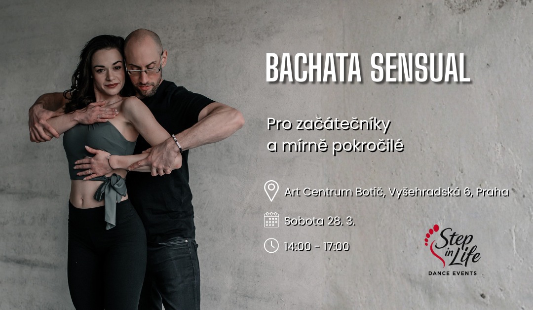 ❤️ Bachata Sensual - Sobota 9.5. 14:00-17:00 Pro začátečníky a mírně pokročilé