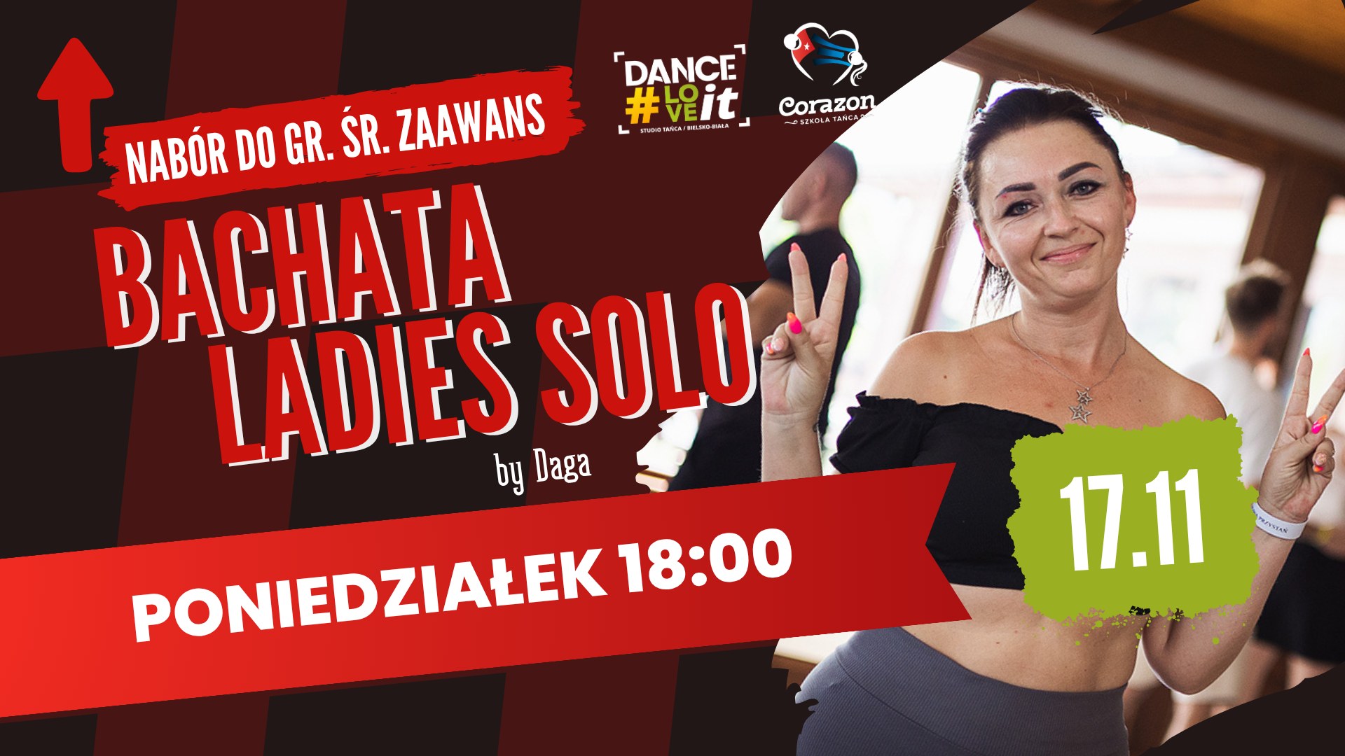 Bachata Solo Ladies z Dagą 💃 NOWY NABÓR do gr. śr. zaawansowana