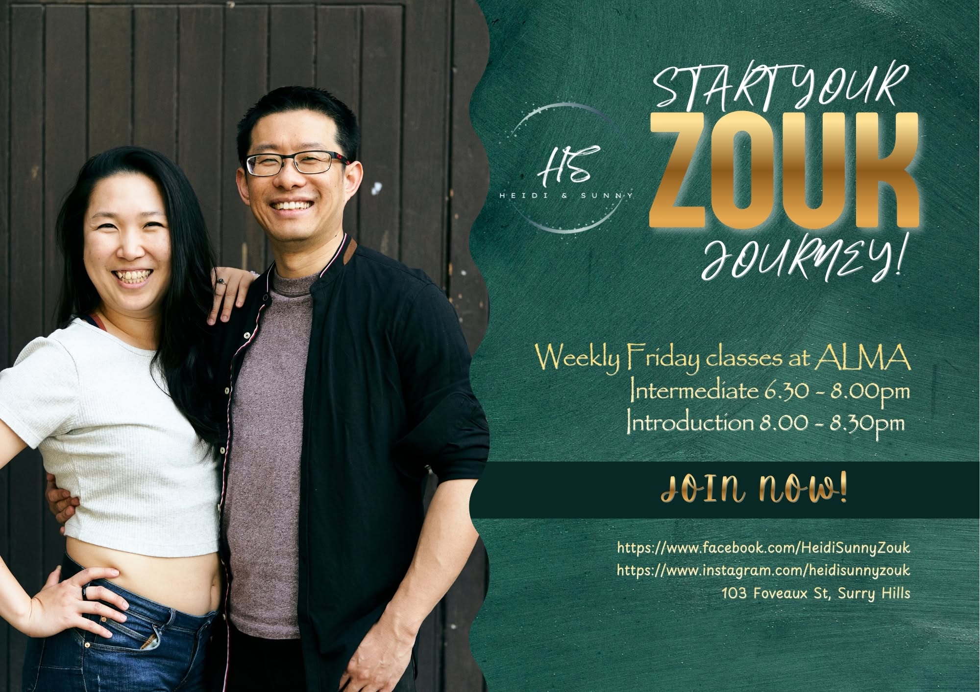 Heidi & Sunny - Brazilian Zouk Classes - Term 2