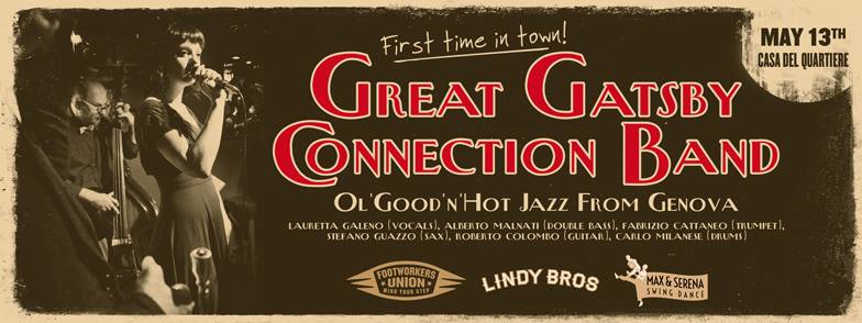 Great Gatsby Connection Band@ Casa del Quartiere - 13 maggio