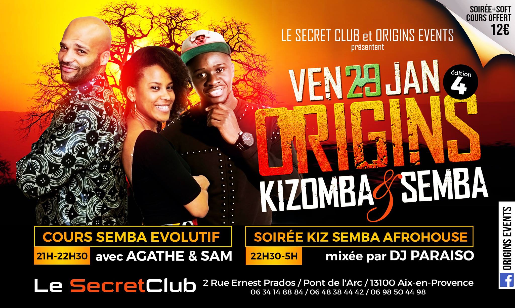 ★ THE ORIGINS ★ DJ PARAÏSO ★ SOIRÉE KIZOMBA SEMBA & TROPICALE ★