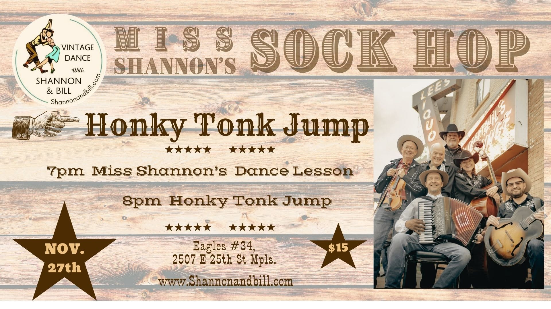 Honky-Tonk Jump at Miss Shannon's Sock Hop 11 27