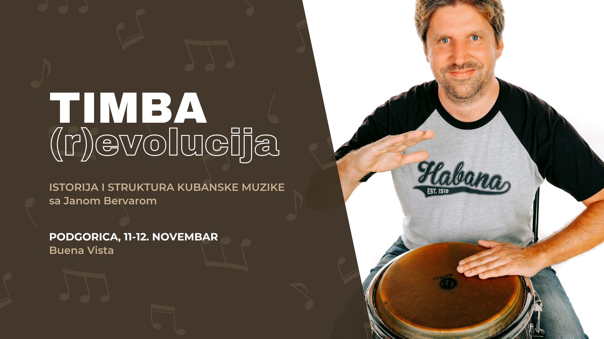 Timba (r)evolucija - Istorija i struktura kubanske muzike sa Janom Bervarom