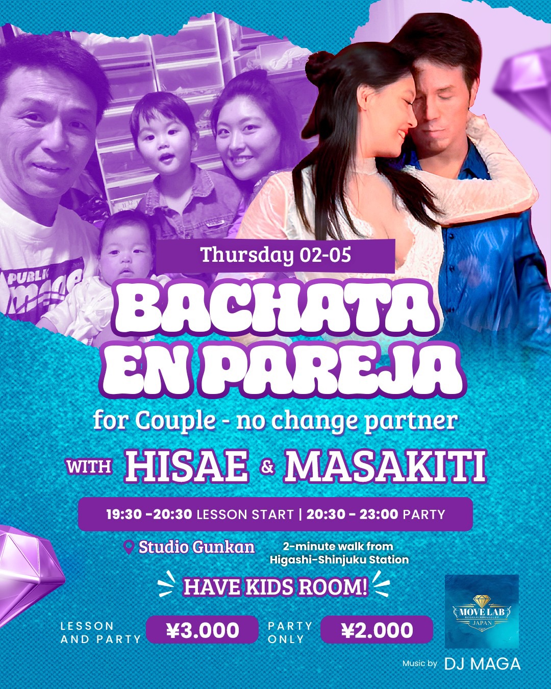 Bachata en Pareja ✨ for Couples (No Change Partner )