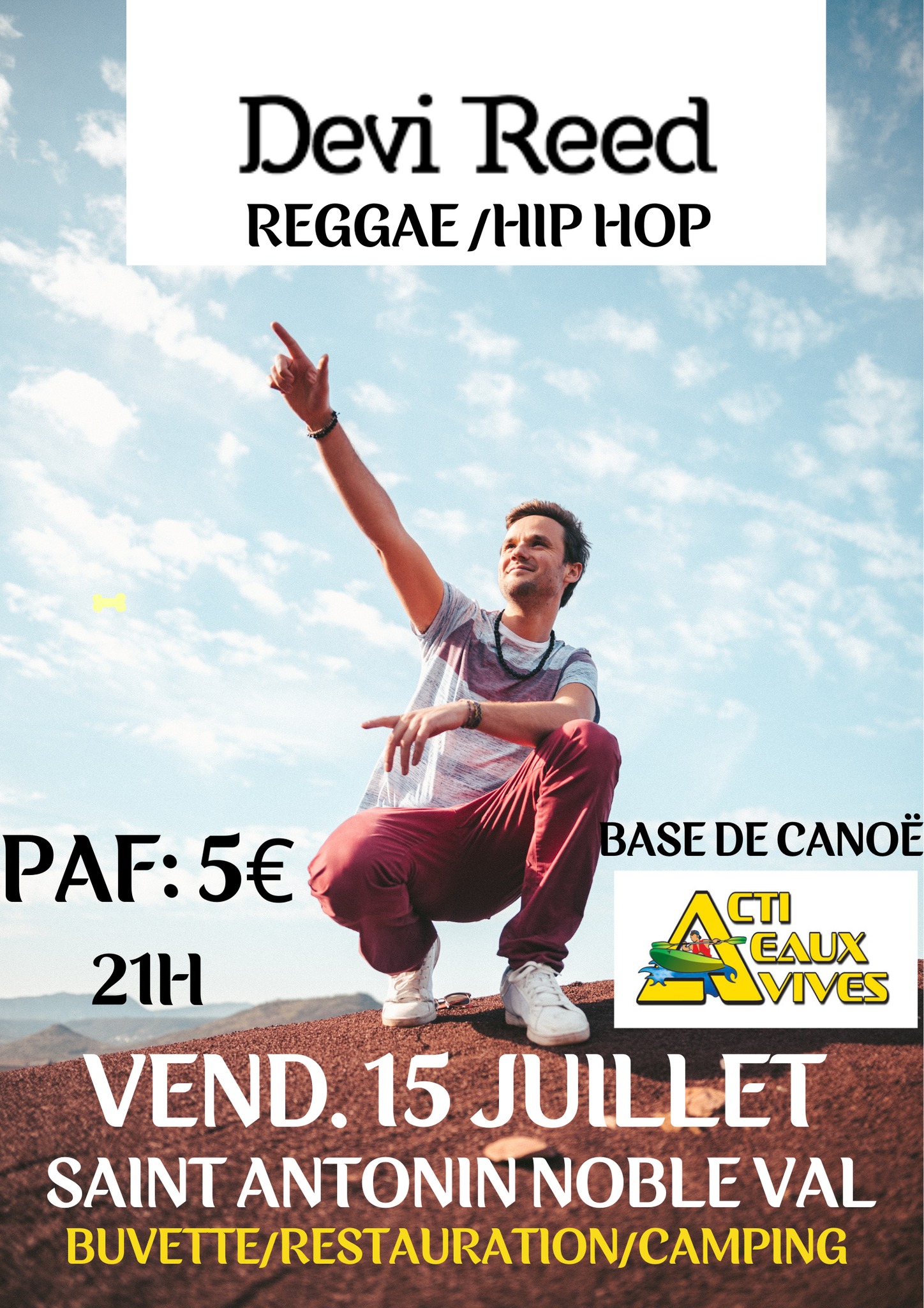 DEVI REED REGGAE HIP-HOP Saint Antonin (82) VEND. 15 JUILLET