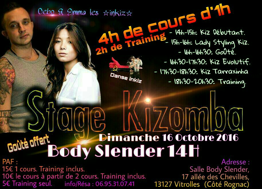 Stage Kizomba Cebo & Emma - Vitrolles by inkiz