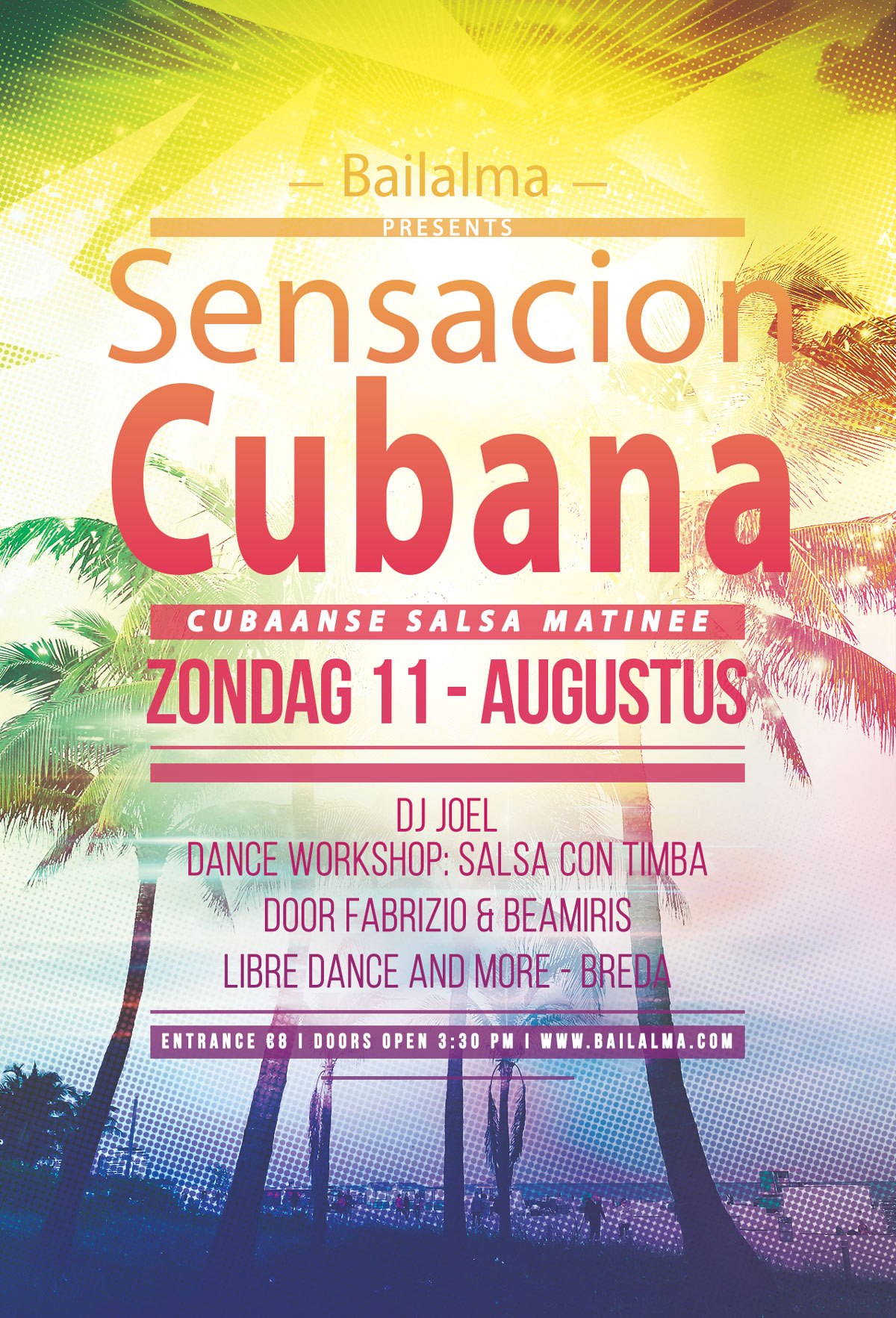 Sensacion Cubana “Cubaanse salsa matinee” apr 10, 2022