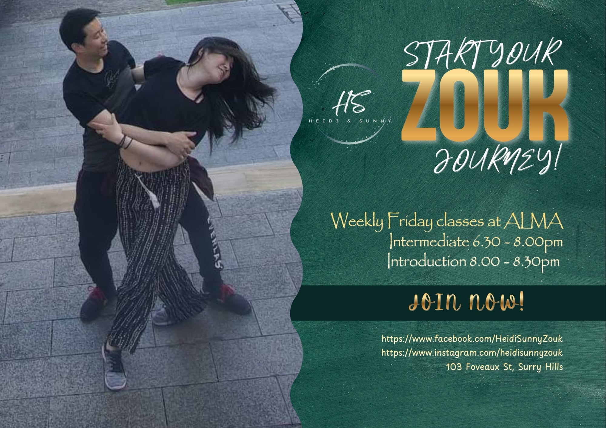 Heidi & Sunny - Brazilian Zouk Classes - Term 3