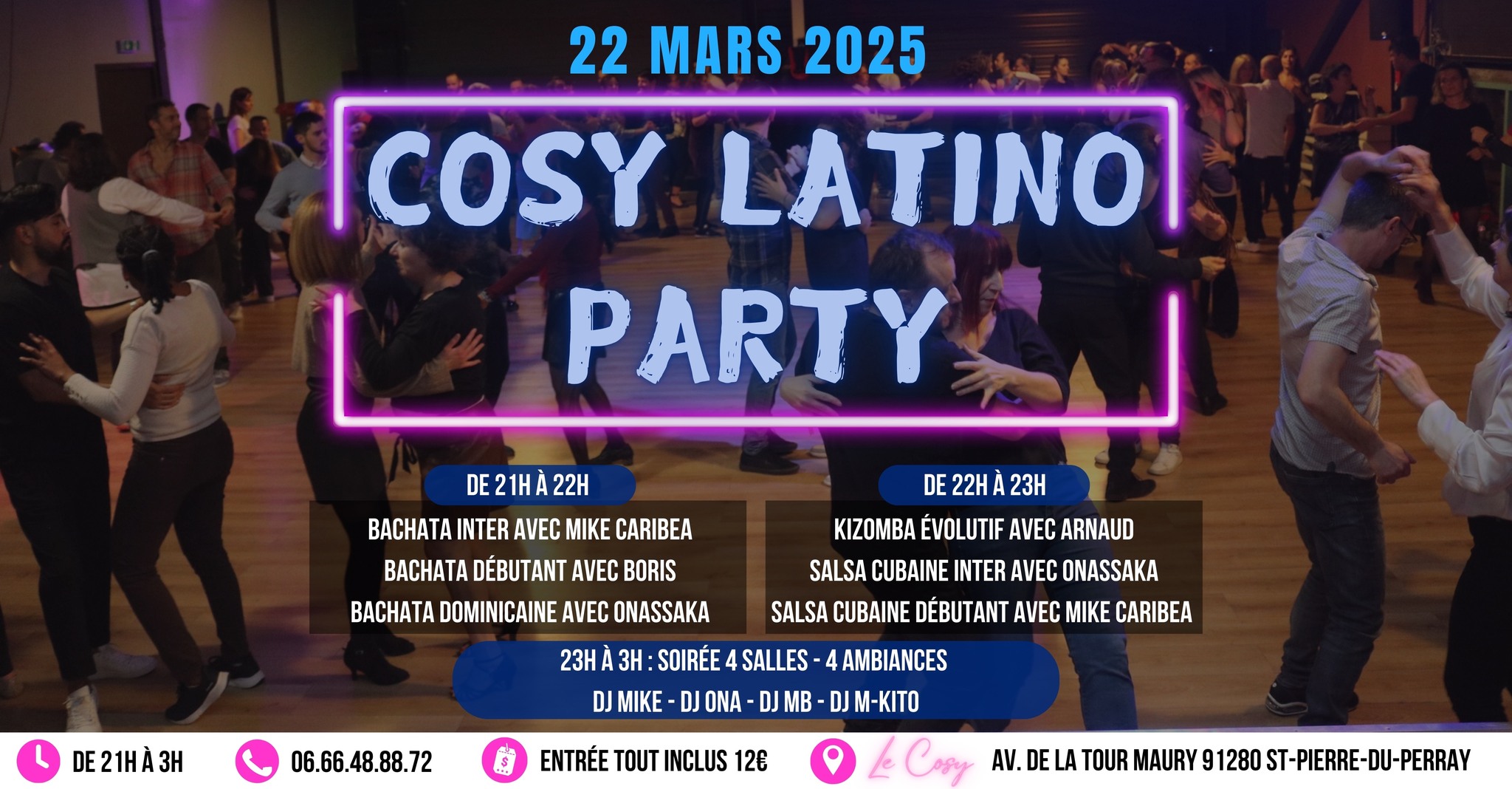 Cosy Latino Party - 8 Mars 2025