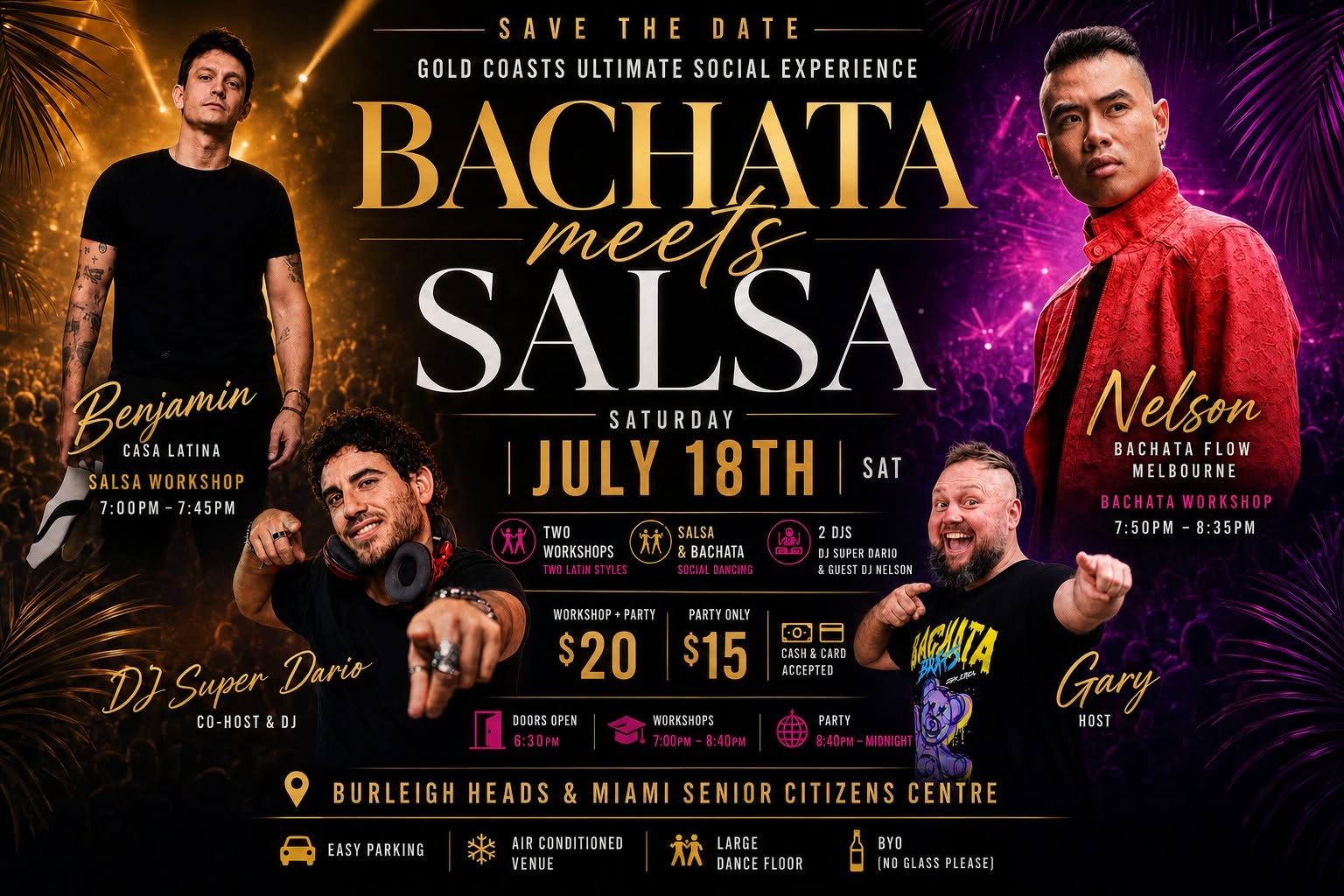 Bachata Meets Salsa PARTY - Gold Coast - Come Dance with Us!