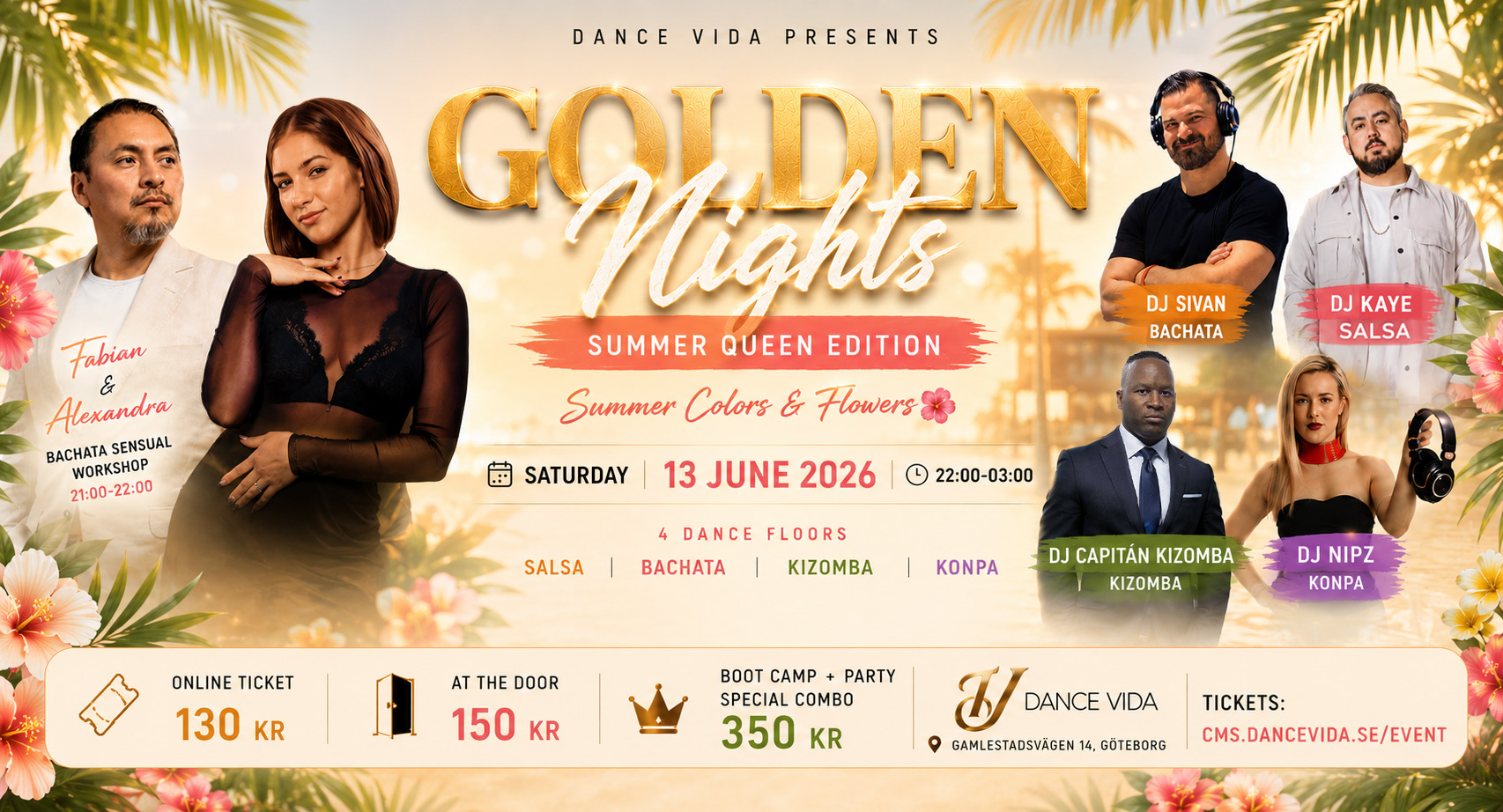✨ Golden Nights Party Summer Queen Edition ✨