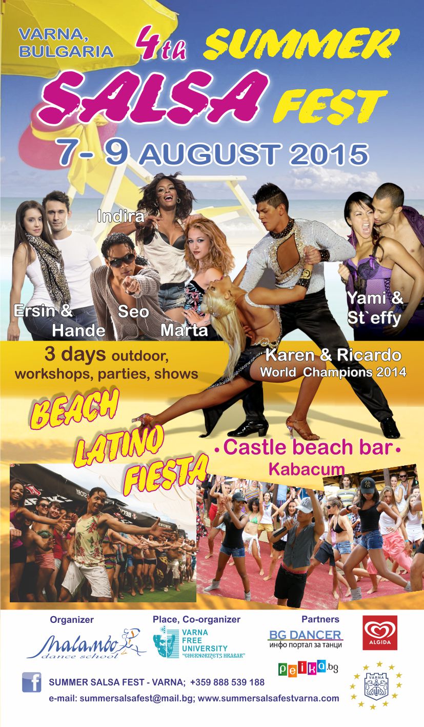 4-th SUMMER SALSA FEST VARNA 6-9 August 2015