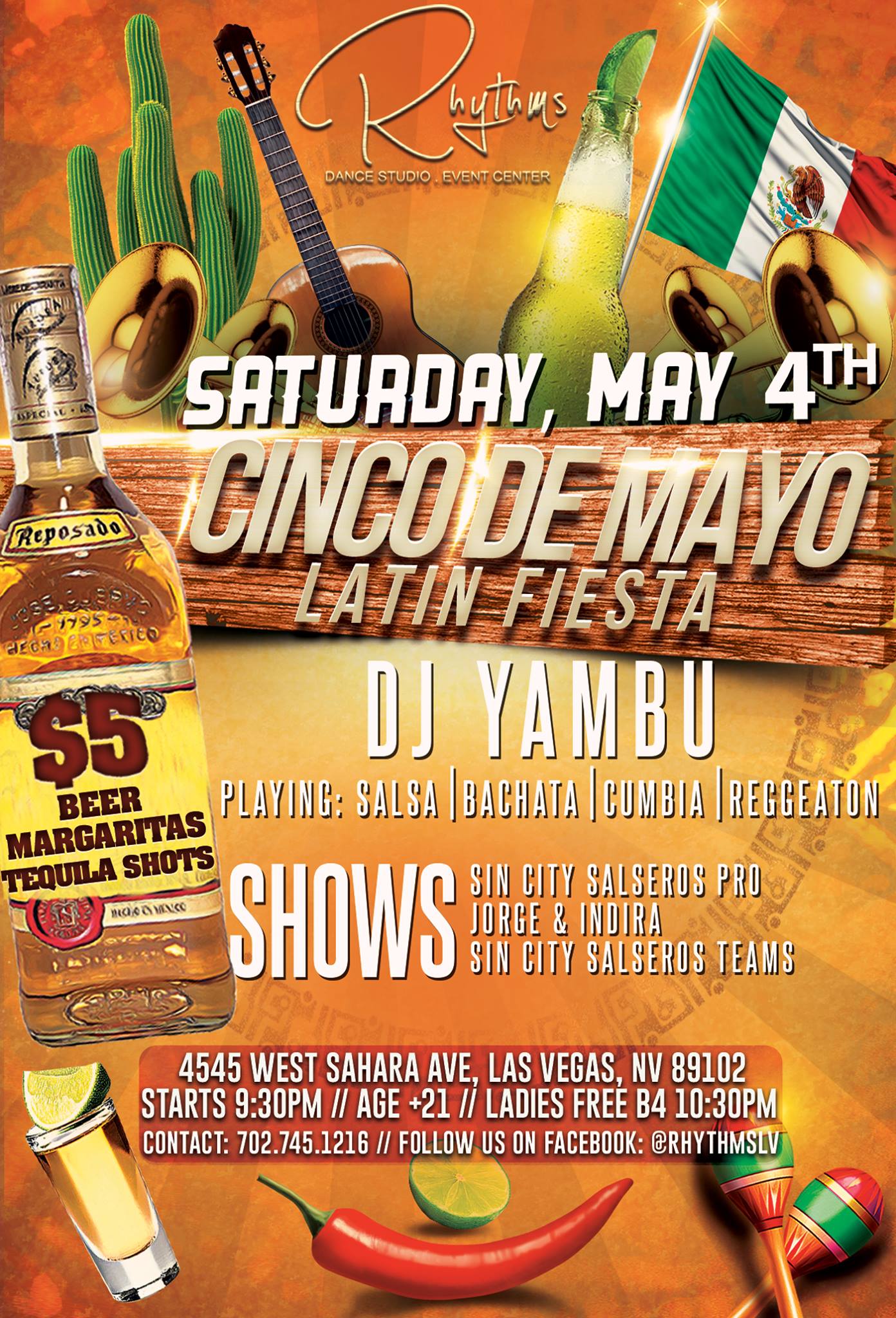 May 4 Cinco de Mayo Latin Fiesta