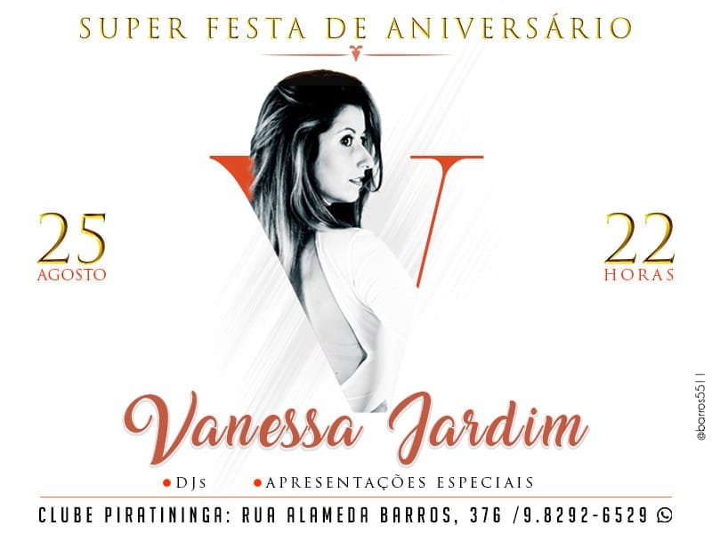 Aniversário de Vanessa Jardim