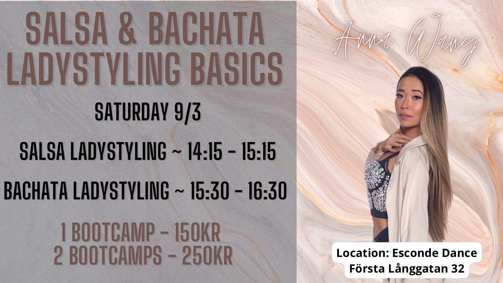 Salsa & Bachata Ladystyling Basics with Anna Wang❤️💎