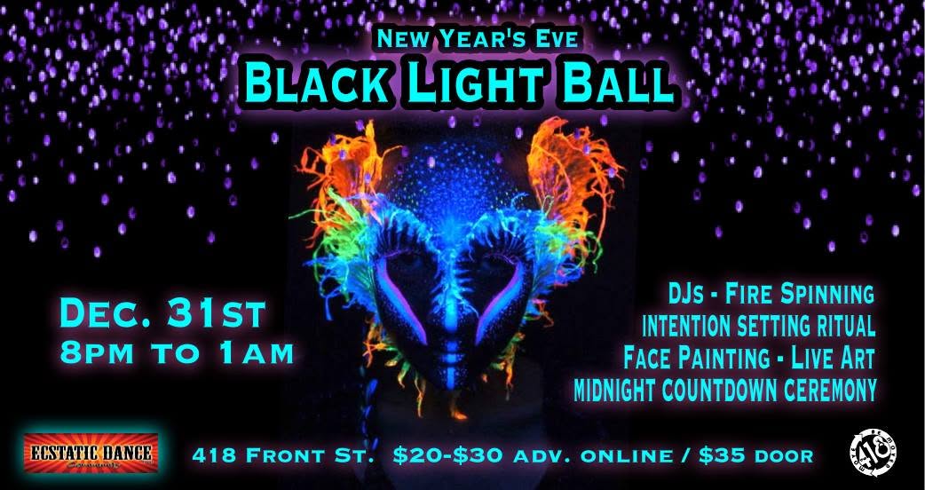Ecstatic Dance: New Year's Eve Black Light Ball