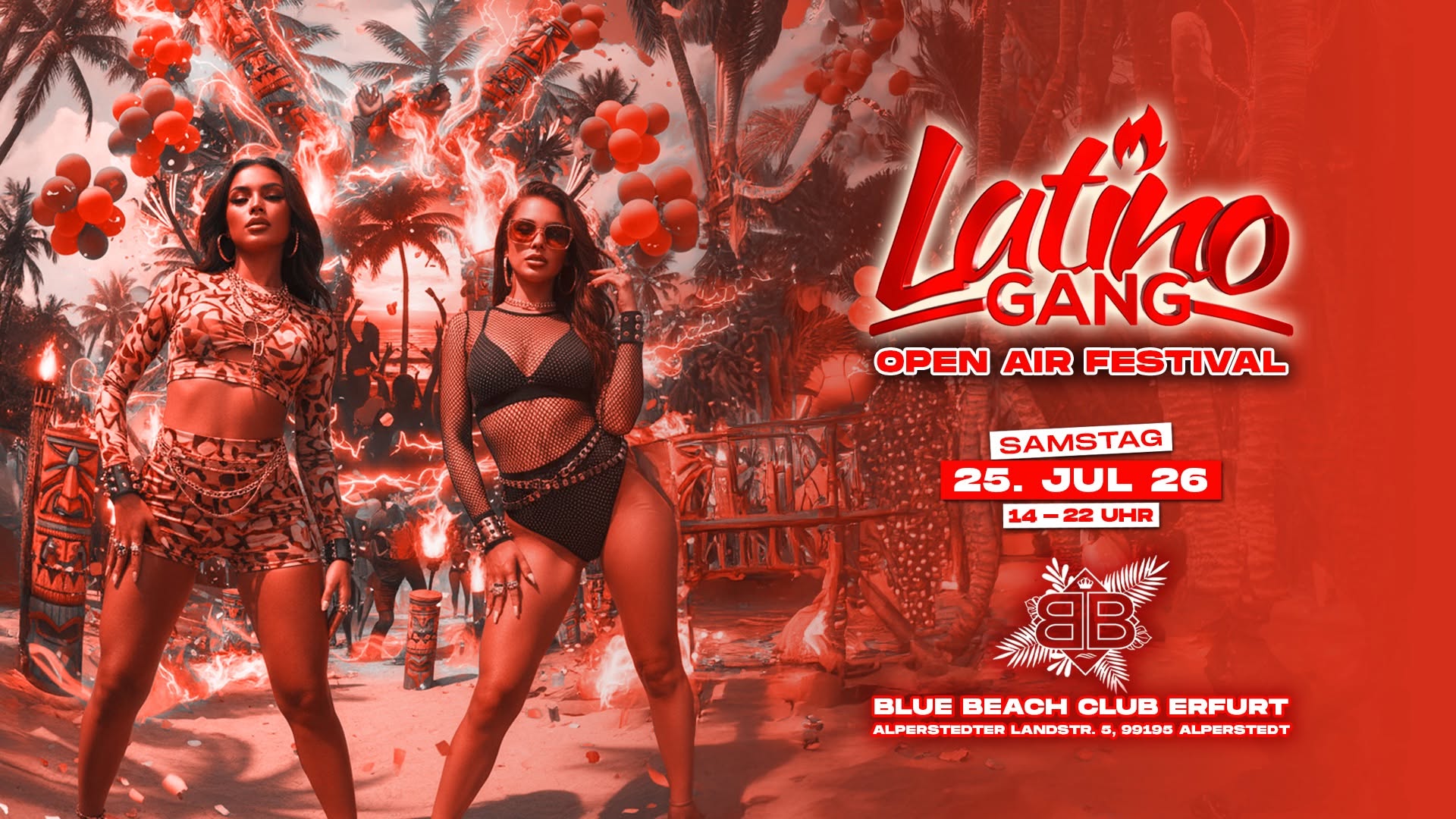 25.7 • LatinoGANG x Open Air Blue Beach Erfurt + Aftershow