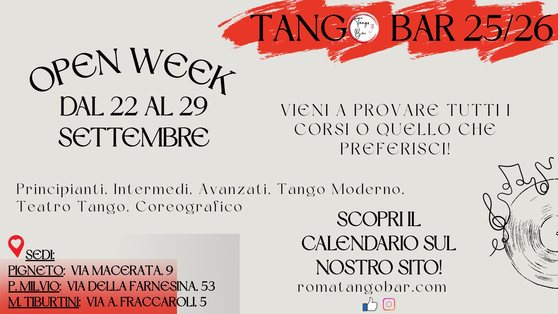 OPEN WEEK - TANGO ARGENTINO