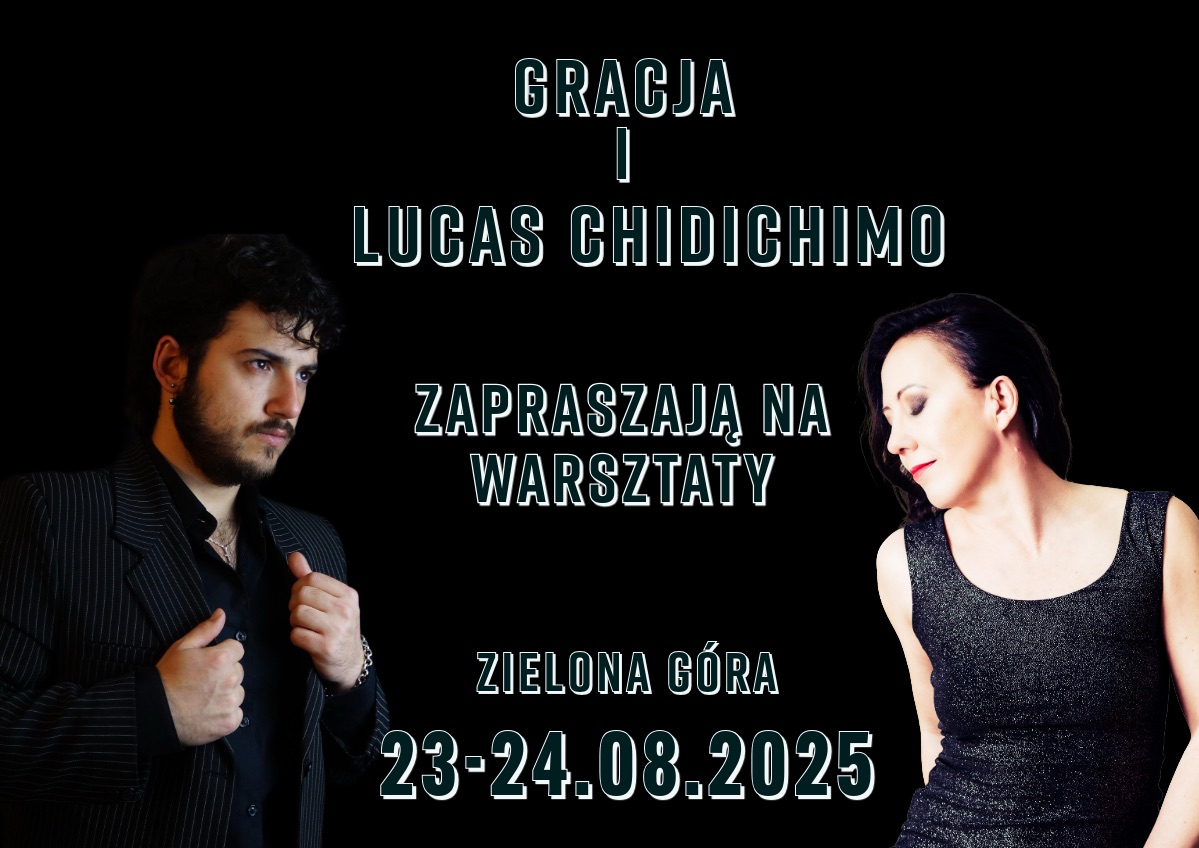 Warsztaty tanga z Gracją (La Tormenta) i Lucasem Chidichimo . Privy,milonga.