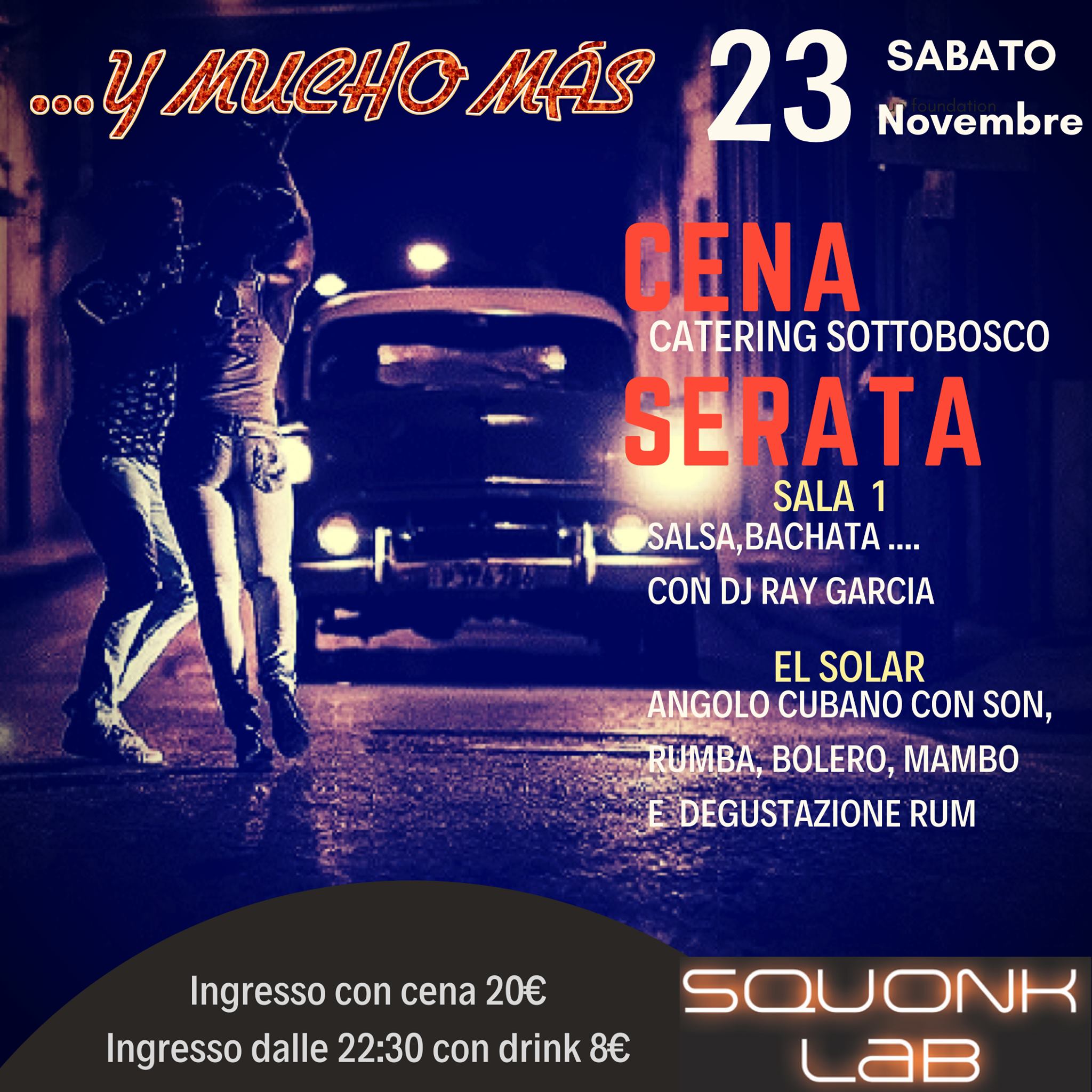 ʏ ᴍᴜᴄʜᴏ ᴍᴀ́s - Sabato 23 novembre - Squonk Lab