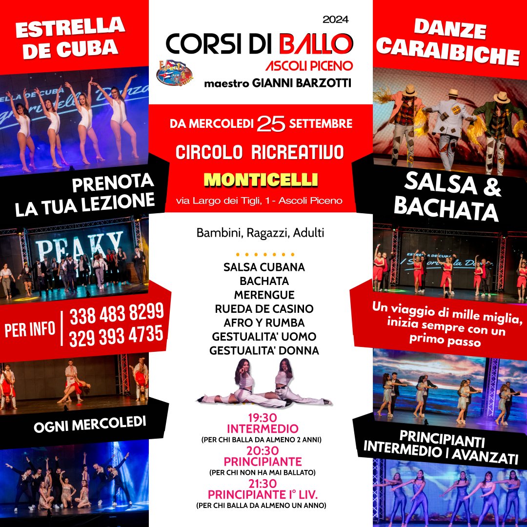 CORSI DI BALLO - ASCOLI PICENO CIRCOLO RICREATIVO DI MONTICELLI