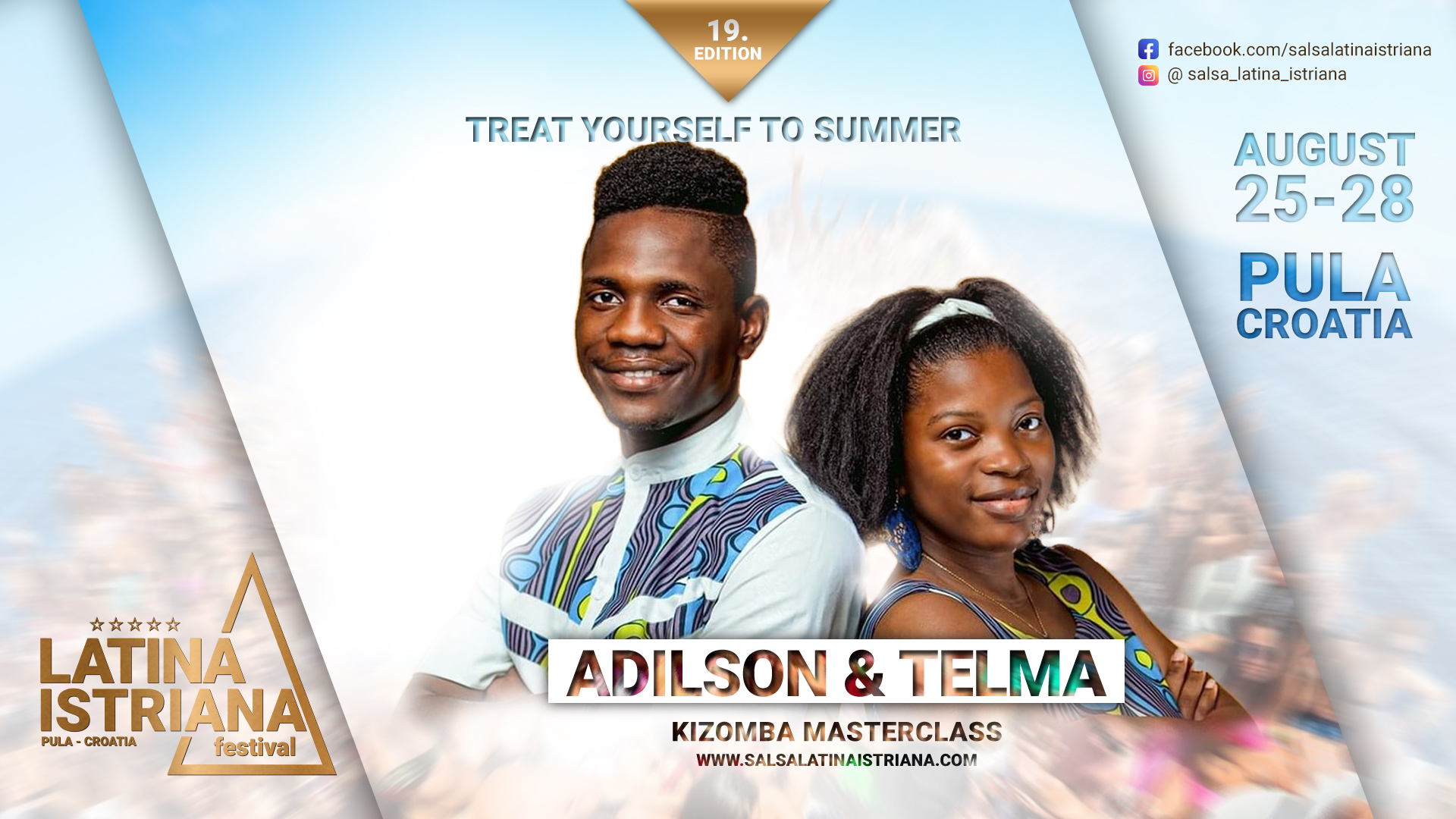 Kizomba Masterclass with Adilson & Telma - 19. Festival - Pula, Croatia 2023