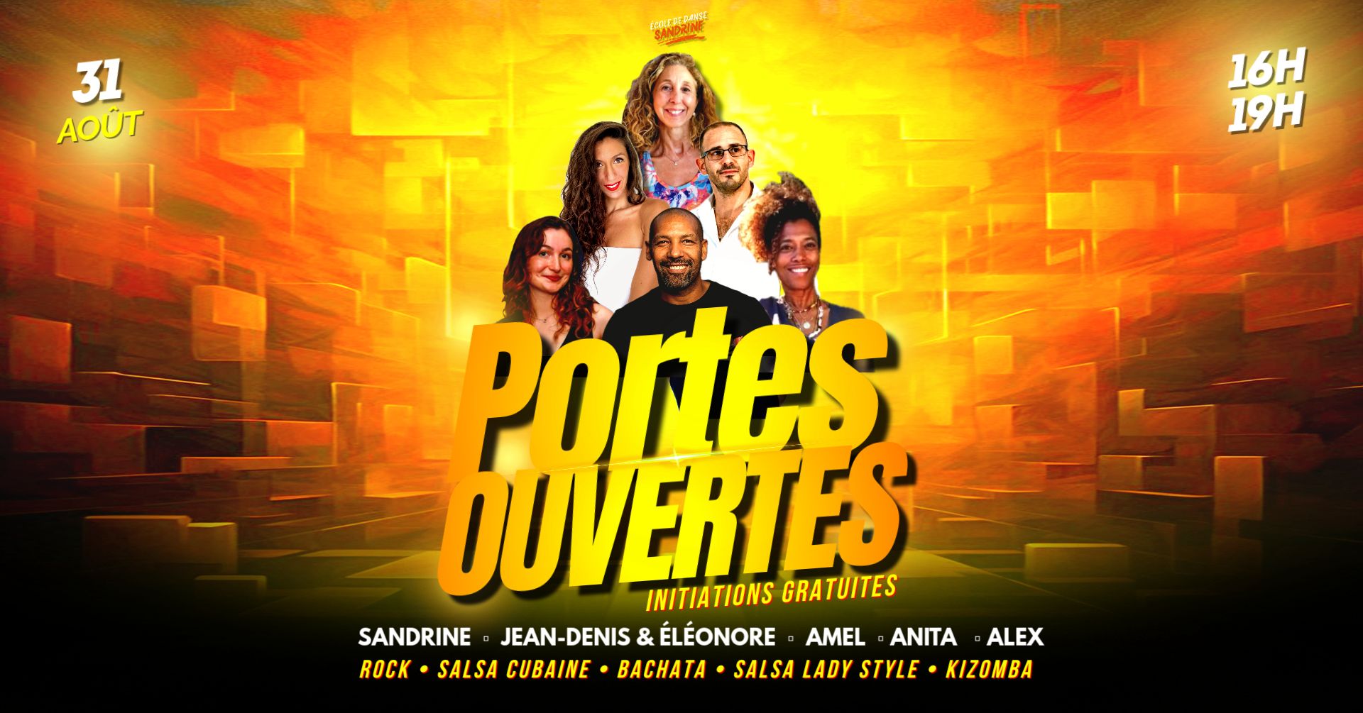PORTES OUVERTES ★ INITIATIONS GRATUITES ★ ROCK ★ SALSA ★ BACHATA ★ KIZOMBA ★ SALSA LADYSTYLE