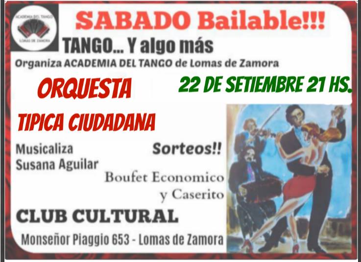 Milonga, Academia Del Tango de Lomas Zamora