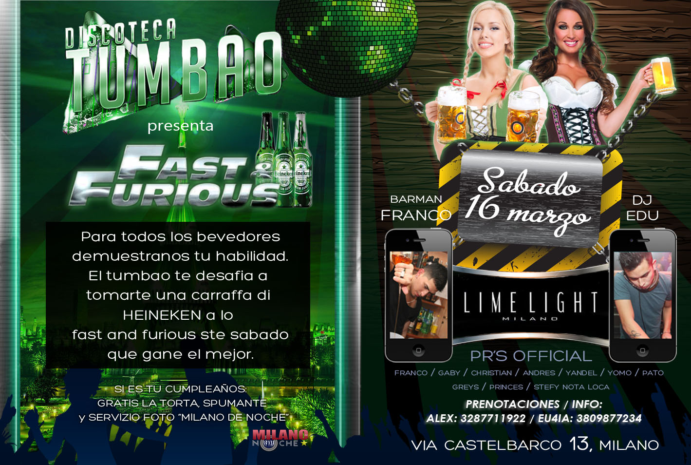 TUMBAO***FAST AND FURIOUS NIGHT***.....