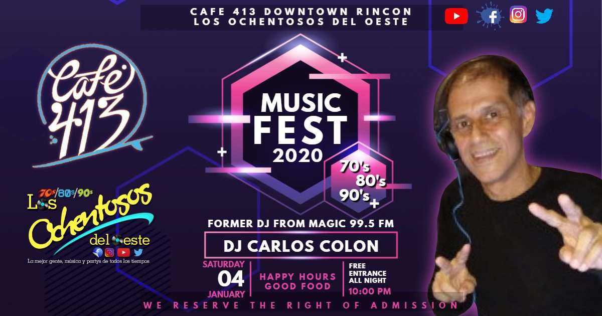 First 80's Party 2020 Dj Carlos Colón