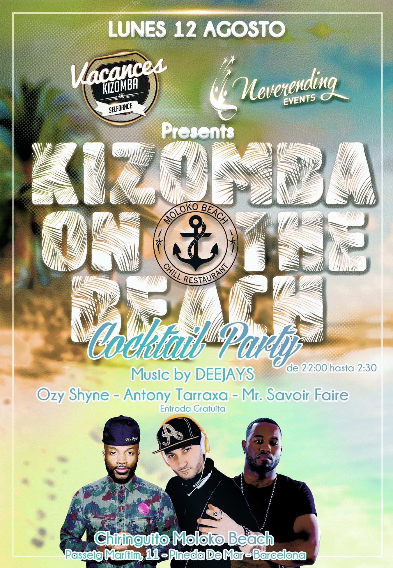 Moloko Lunes 12 Agosto - Special Kizomba Night