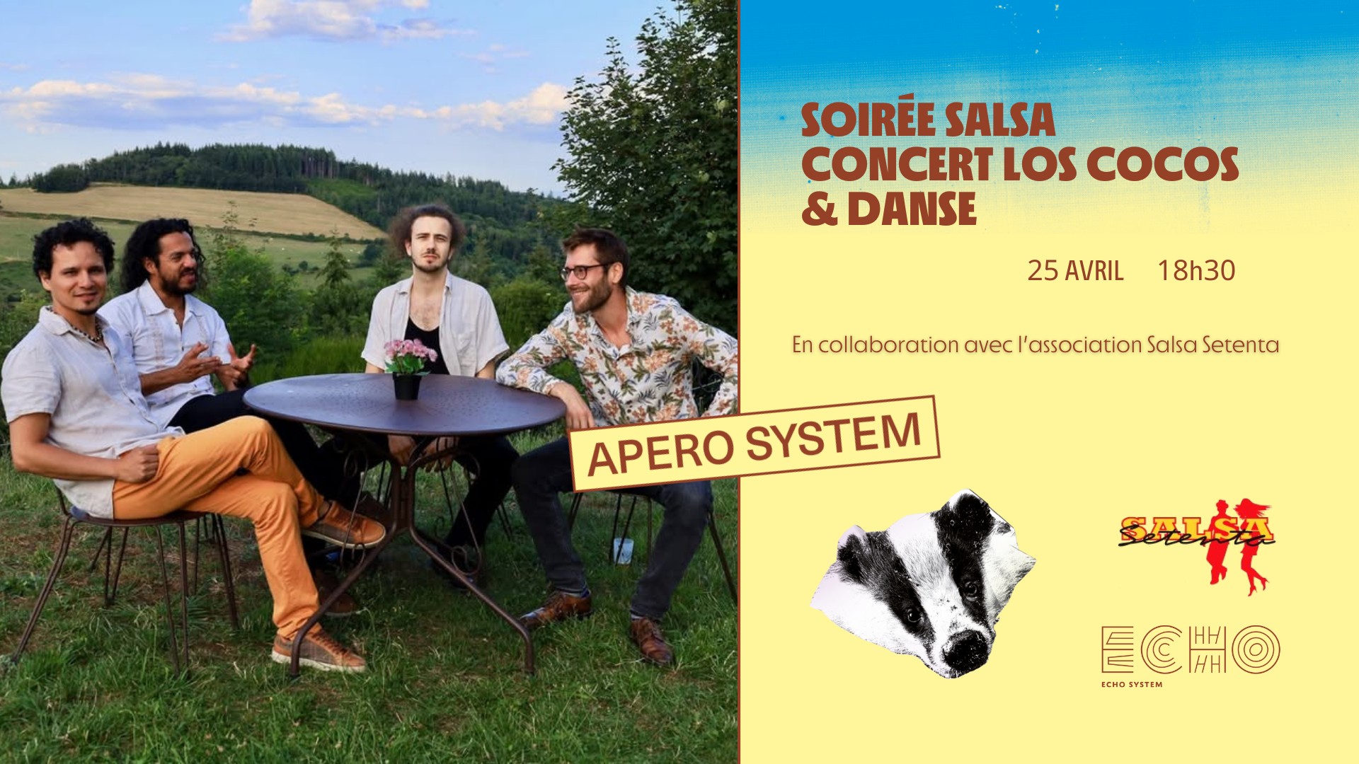 Apรฉro System Salsa ! Avec Los Cocos