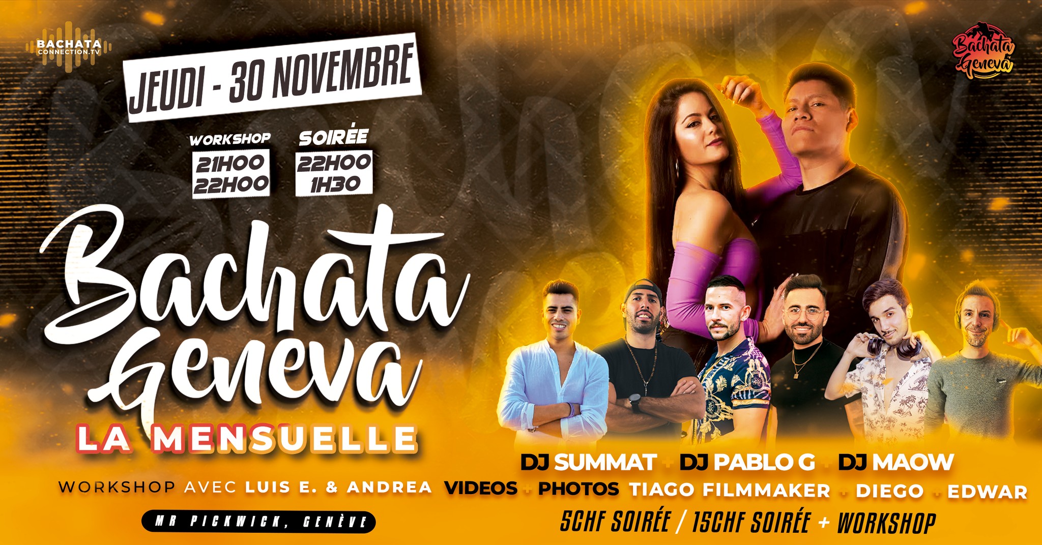 La Mensuelle Novembre - Bachata Geneva