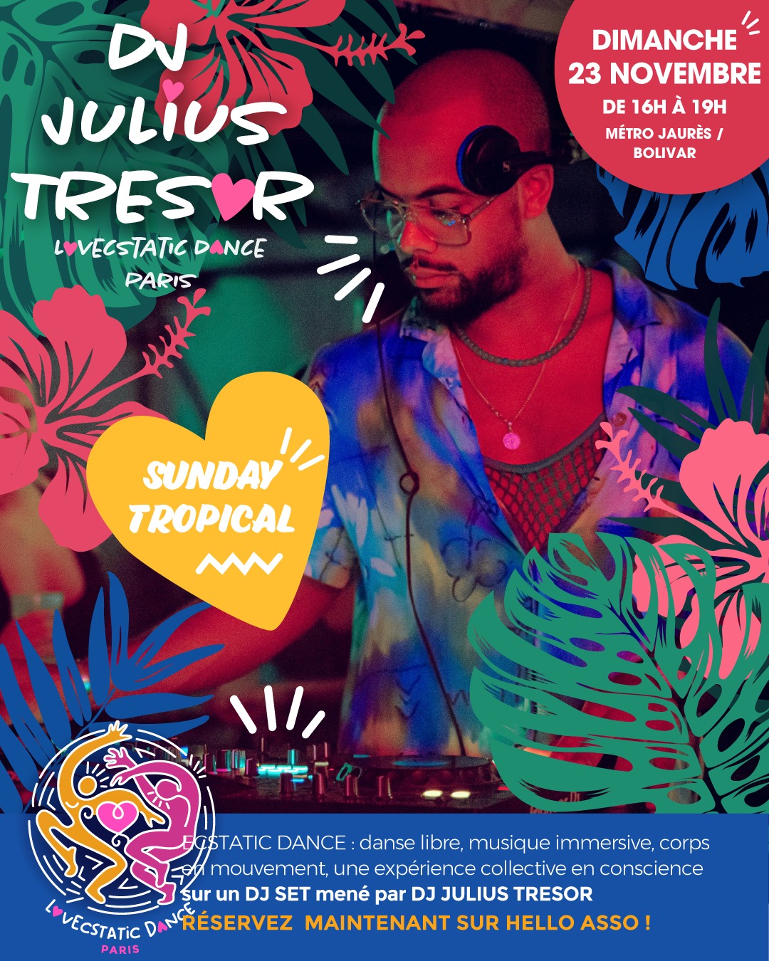 Tropical Ecstatic Dance avec Julius Trésor
